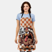 Tablier Eat Pizza Turkey Apron (Porté)
