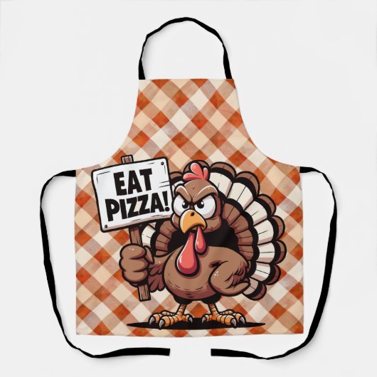 Tablier Eat Pizza Turkey Apron (Recto)
