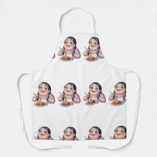 Tablier Eat today fasting tomorrow (Recto)