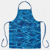 Tablier Eau de la piscine bleu foncé (Recto)