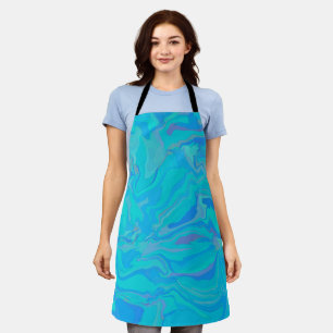 Tablier Eau turquoise Abstraite
