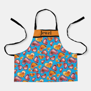 Tablier Éblouissant Foil Personnalisé Gradient Coeurs de G