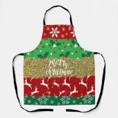 Tablier Écartez-vous du pull moche, de l'amour de Noël moc (Recto)