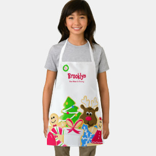 Tablier Échange de biscuits de Noël pour enfants fantaisis