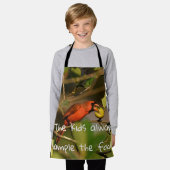 Tablier Échantillonnage Cardinal Du Nord De Quelques Fruit (Porté)