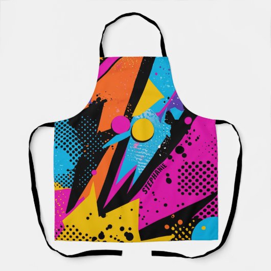 Tablier Éclaboussure de couleur abstraite dans un style de (Recto)