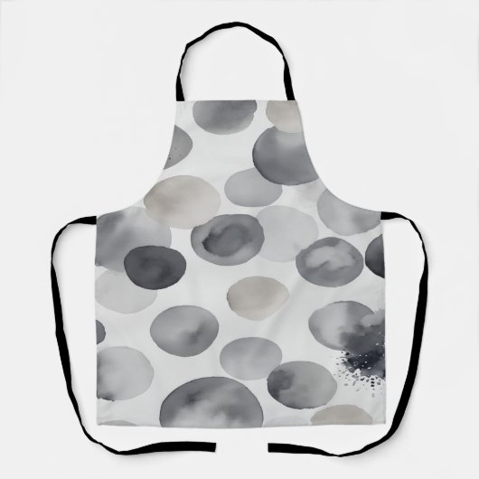 Tablier éclaboussures d'aquarelle Abstraites (Recto)