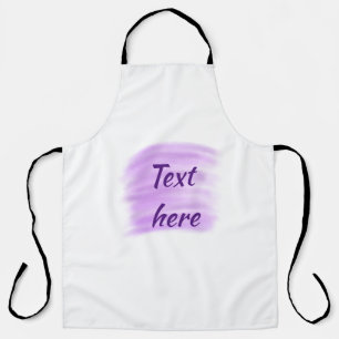 Tablier Eclaboussures d'aquarelle violette ajoutent du tex