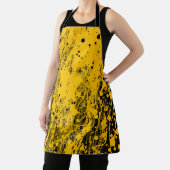 Tablier Éclaboussures de peinture noire et jaune (Insitu)