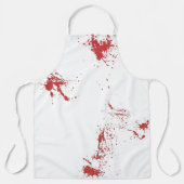 Tablier Éclaboussures de Sang Blanc et Rouge Épouv (Recto)