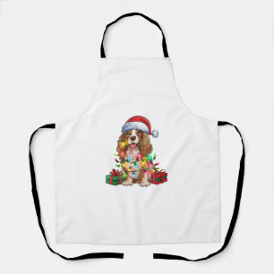 Tablier Éclairage de Noël Chapeau American Eau Spaniel Chi