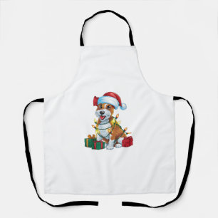 Tablier Éclairage de Noël Chapeau Cardigan Welsh Corgi Chi