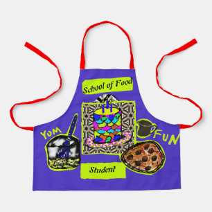 Tablier École de nourriture Colorful Fun Kids Chef Cuisine