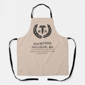 Tablier École de soins infirmiers de la RN personnalisée É (Recto)