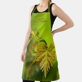 Tablier Écologiste de la feuille de vigne verte (Insitu)