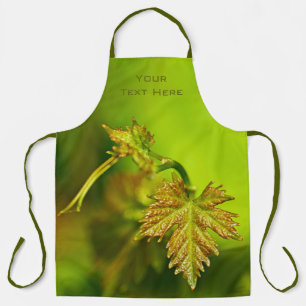 Tablier Écologiste de la feuille de vigne verte