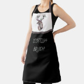 Tablier Écossais de Bruich (Cook) avec Cerf et Fleurs (Insitu)