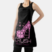 Tablier Écraser le cancer du sein Sensibilisation Bling ro (Insitu)