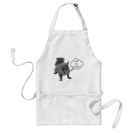 Tablier Écureuil Cheeky Obtenons Cuisine Standard Apron (Devant)