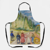 Tablier Edvard Munch - La forêt Fairytale (Recto)