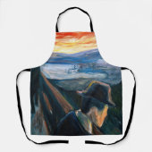 Tablier Edvard Munch - Maladie d'humeur au coucher du sole (Recto)