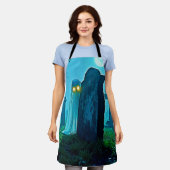 Tablier Eerie Glimpse du fantôme du cimetière (Porté)