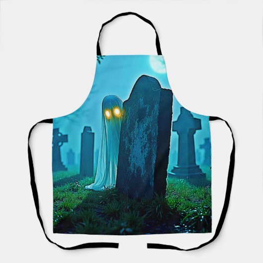 Tablier Eerie Glimpse du fantôme du cimetière (Recto)