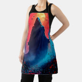 Tablier Eerie Shadow in Crimson Woods Design (Insitu)