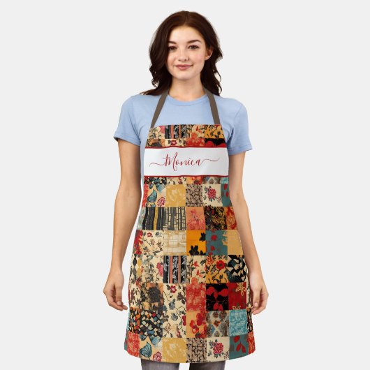 Tablier Effet Quilt Patchwork (Porté)