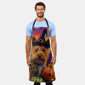 Tablier Éffrayant australien Terrier Citrouille de sorcièr (Porté)