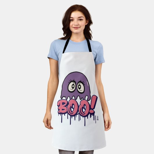 Tablier Effrayant Boo (Porté)