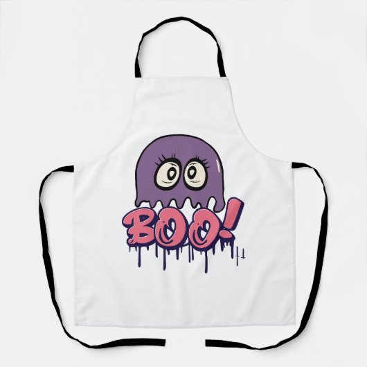 Tablier Effrayant Boo (Recto)