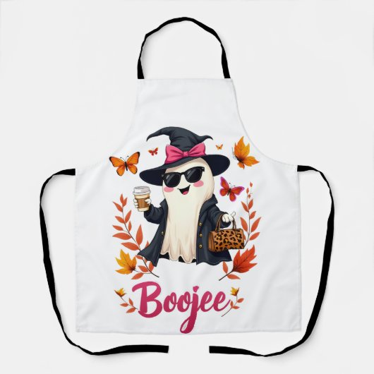 Tablier Éffrayant Halloween Boojee Sassy Classy Ghost (Recto)