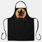 Tablier Effrayant loup-garou hurlant Trick ou traiter Hall (Recto)