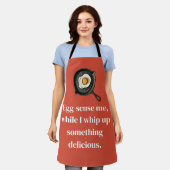 Tablier Egg design kitchen apron (Porté)