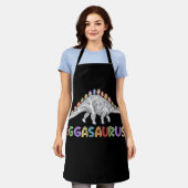 Tablier Eggasaurus Stegosaurus Egg Dinosaur Joyeux Pâques (Porté)