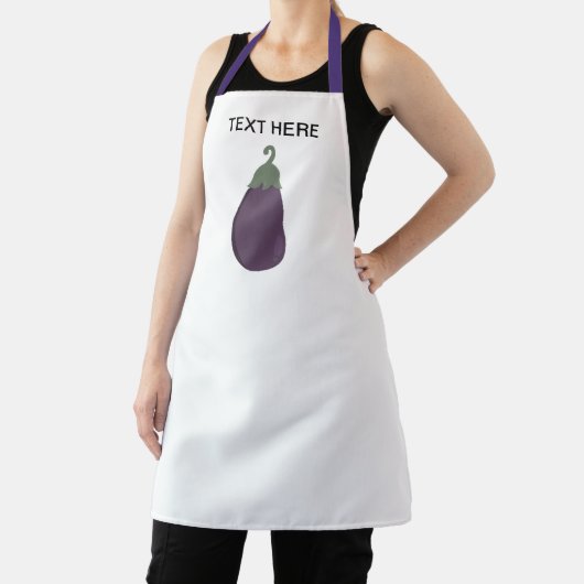 Tablier Eggplant Vector Apron (Insitu)