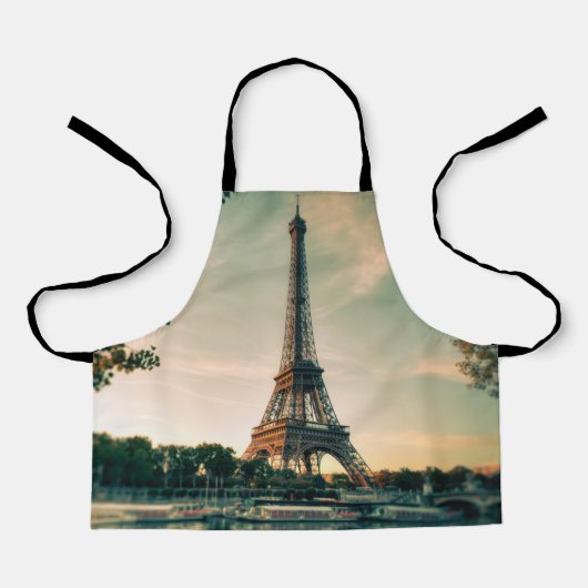 Tablier Eiffel tour lancer oreiller (Recto)