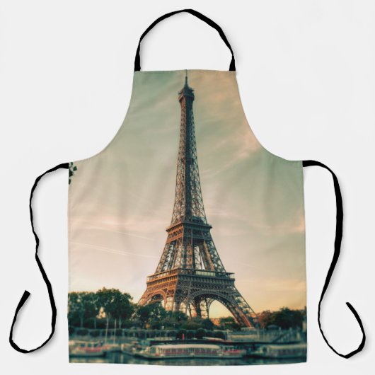 Tablier Eiffel tour lancer oreiller (Recto)