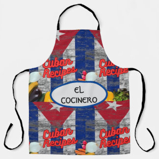 TABLIER EL COCINERO CUBAN APRON À THÈME