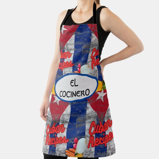 TABLIER EL COCINERO CUBAN APRON À THÈME (Insitu)