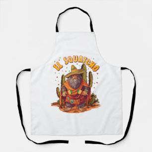 Tablier El Squatcho Bigfoot avec Maraca, Sombrero et Ponc