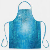 Tablier électrique bleu cyber technique intégral (Recto)