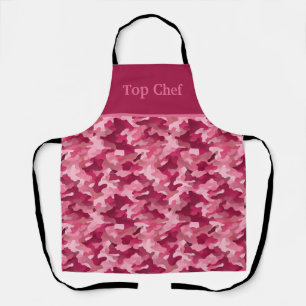 Tablier Élégance camouflage fusion rose