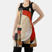 Tablier Elégance céleste : Exploration Abstraite en beige (Insitu)