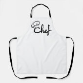 Tablier Elégance du chef Apron Design (Recto)