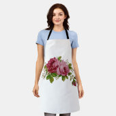 Tablier Élégance Rose Vintage (Porté)