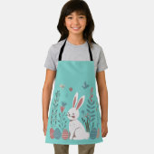 Tablier Élégance scandinave Lapin de Pâques mignon (Insitu)