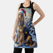 Tablier Elegant Afghan Hound Winter Wonderland Christmas (Insitu)