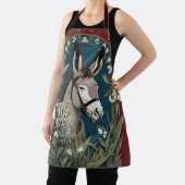 Tablier Élégant âne et Lily des fleurs de la vallée (Insitu)